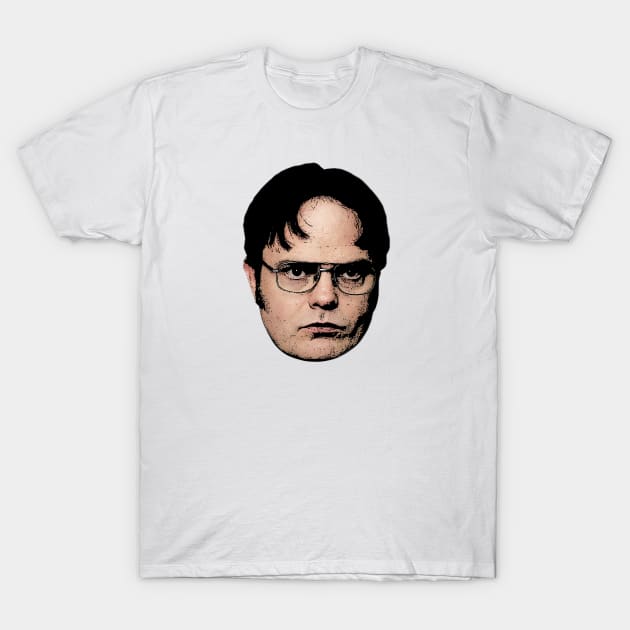 Dwight head T-Shirt by djhyman